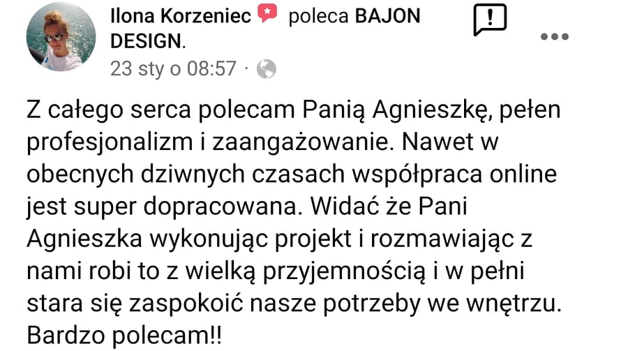 Opinia Ilona Korzeniec